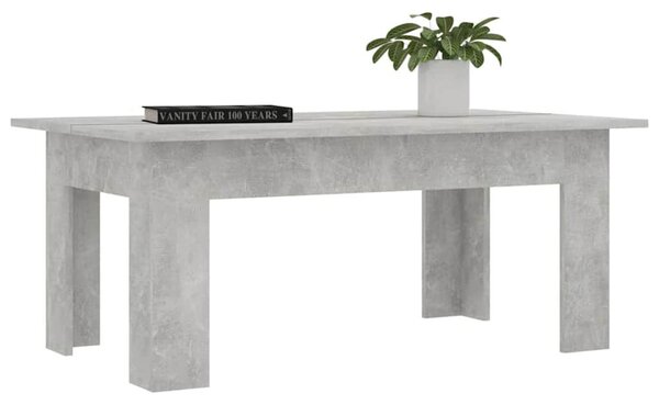 Betonszürke szerelt fa dohányzóasztal 100 x 60 x 42 cm