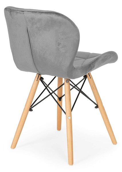 ModernHome nappali és étkezőszék készlet szürke 4db