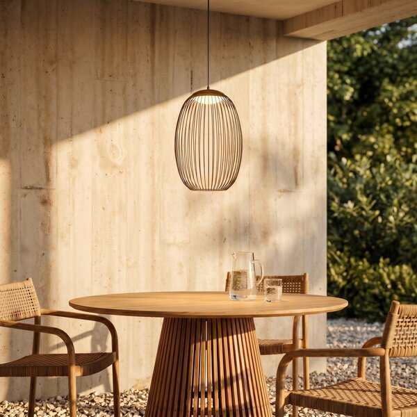Kültéri Lámpa Lucande, Richi, dimmable, Fekete, Fém, Modern