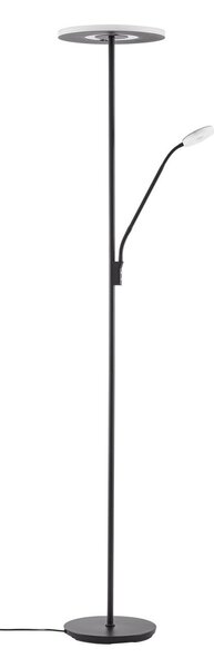 Állólámpa Lucande, Raymond, dimmable, Fekete, Nappali, Fém, Modern