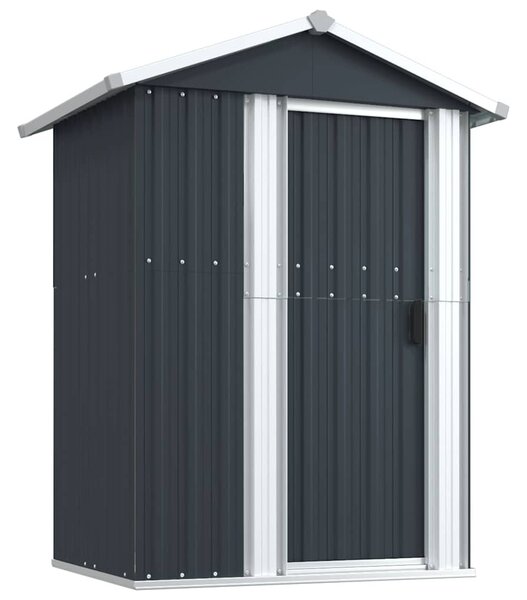 Antracitszürke horganyzott acél kerti fészer 126x97,5x177 cm