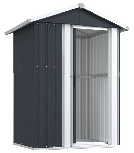 Antracitszürke horganyzott acél kerti fészer 126x97,5x177 cm