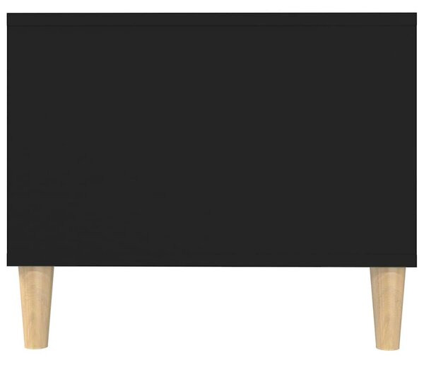 Fekete szerelt fa dohányzóasztal 102 x 50 x 40 cm