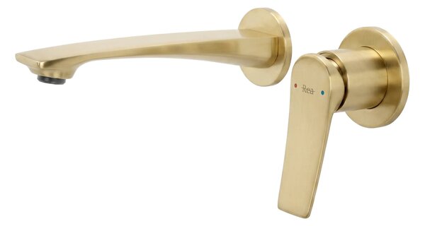Falsík alatti mosdócsaptelep REA VISION Brush Gold + BOX
