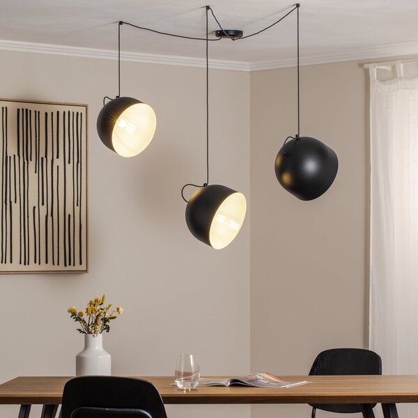 Függőlámpa ALDEX, Pepe, dimmable, Fekete, Nappali, Fém, Modern