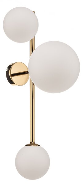 Fali Lámpa ALDEX, Dione, dimmable, Arany / Sárgaréz, Nappali, Üveg, Modern
