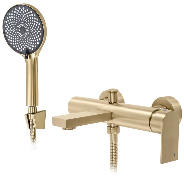 Fürdőkád csaptelep Hunter Brush Gold