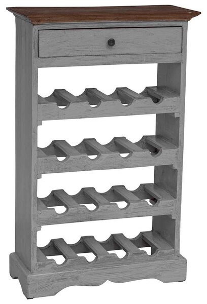 Tömör mahagóni fa bortartó állvány 55 x 23 x 85 cm