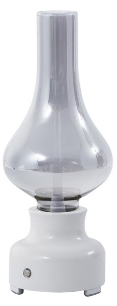 Asztali lámpa NOLA, Mist, dimmable, Fehér, Nappali, Üveg, Indusztriális dizájn