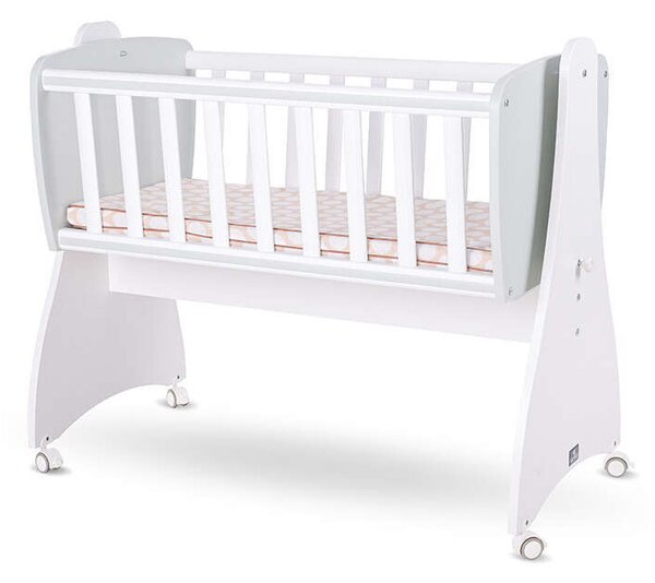Lorelli First Dreams ringatható bölcső 105x55 - White / Milky Green New
