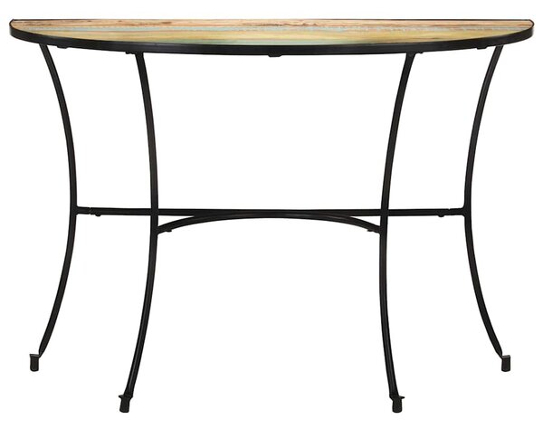 Tömör újrahasznosított fa kisasztal 110 x 40 x 77 cm