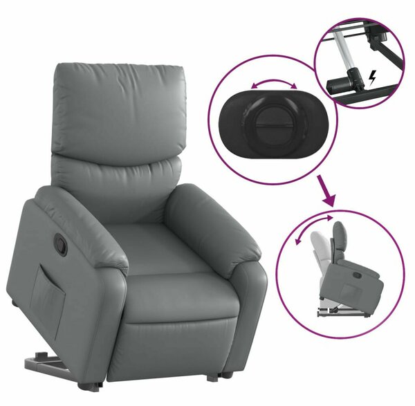 Relax Elektromos Felfelé Segítő Fotel - Szürke