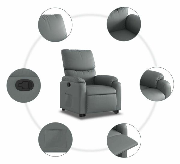 Relax Elektromos Felfelé Segítő Fotel - Szürke