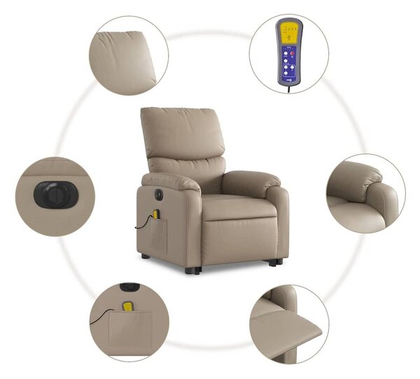VidaXL Elektromos Masszázsfotel - Felállást Segítő