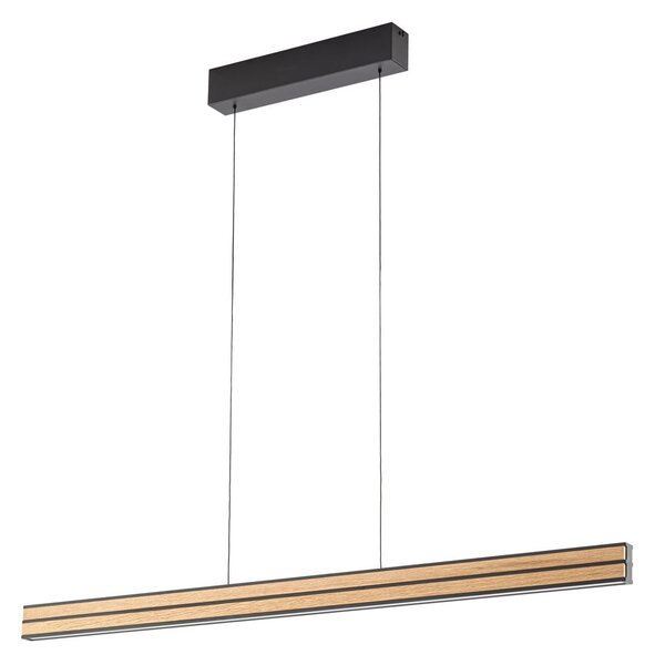 Függőlámpa Quitani, Lisene, dimmable, Fa, Étkező, Fa, Dizájn