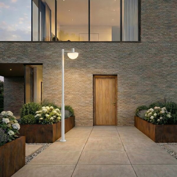 Kültéri Lámpa Lucande, Toras, dimmable, Szürke, Alumínium, Modern