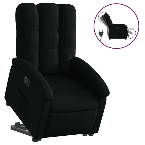VidaXL Elektromos Felfelé Segítő Fotel - Fekete