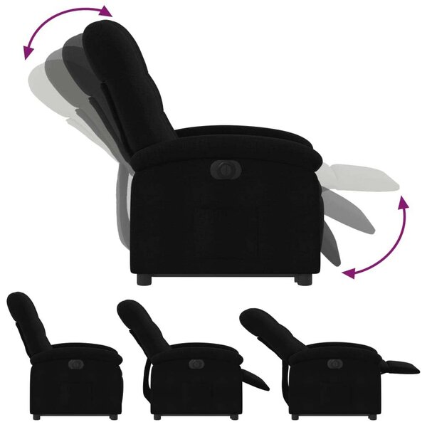 VidaXL Elektromos Felfelé Segítő Fotel - Fekete