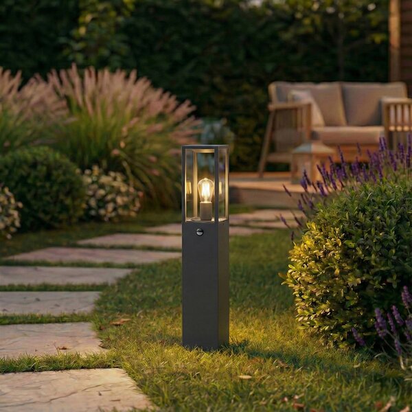 Kültéri Lámpa Lindby, Peldar, dimmable, Fekete, Terasz, Alumínium, Modern