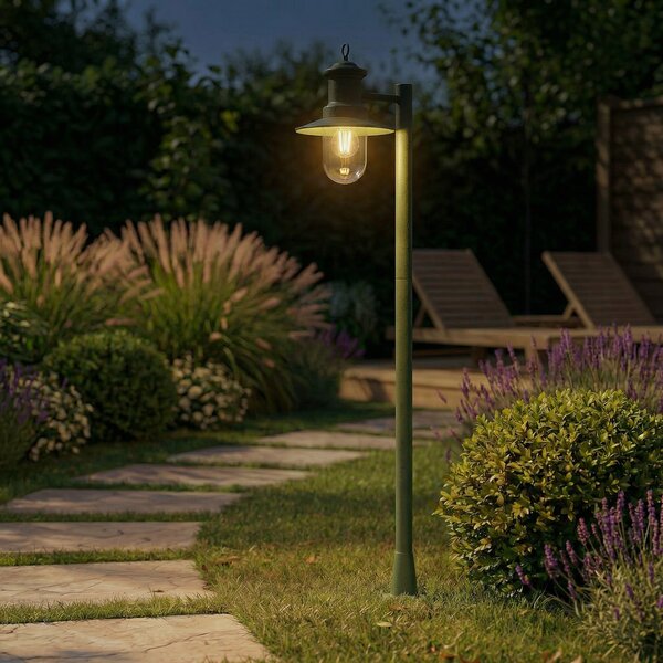 Kültéri Lámpa Lindby, Eloretta, dimmable, Zöld, Terasz, Fém, Vidéki otthon / Rusztikus