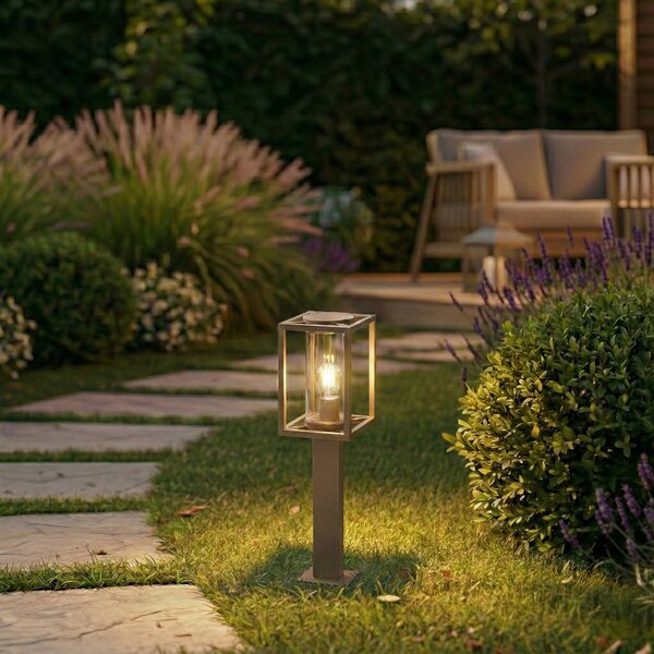 Kültéri Lámpa Lucande, Ferda, dimmable, Barna / Rozsdabarna, Terasz, Alumínium, Modern