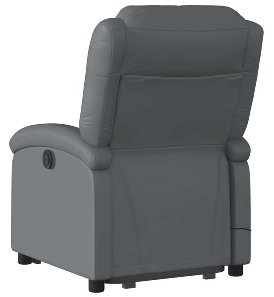VidaXL szürke műbőr dönthető masszázs- és állófotel