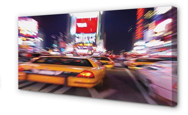 Canvas képek Az autó fény városában 100x50 cm