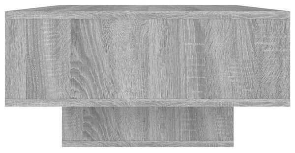 Szürke sonoma színű szerelt fa dohányzóasztal 105x55x32 cm