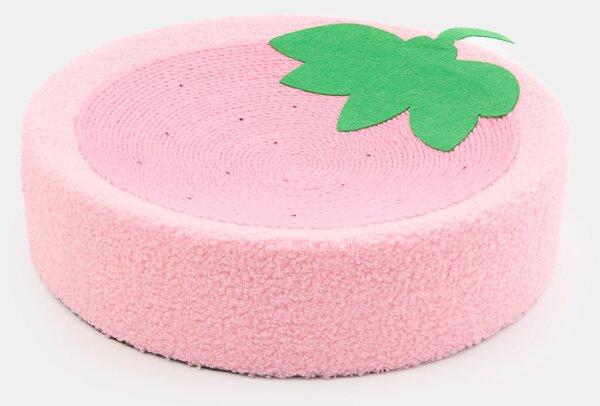 Sinsay - Kerek macskakaparó eper motívummal - pasztellpink