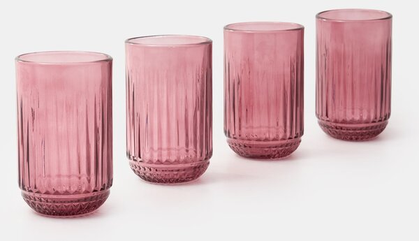 Sinsay - Bordázott pohár szett 4 pack - rózsaszín