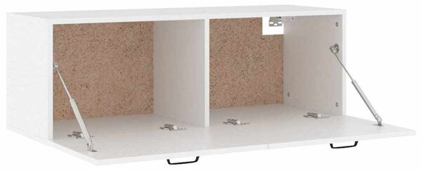 Fehér szerelt fa faliszekrény 100 x 36,5 x 35 cm
