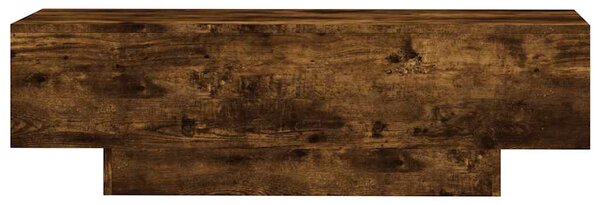 Füstös tölgy színű szerelt fa dohányzóasztal 100x49,5x31 cm