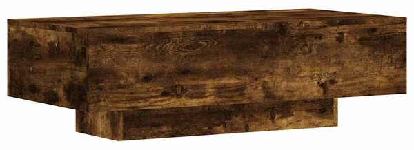 Füstös tölgy színű szerelt fa dohányzóasztal 100x49,5x31 cm