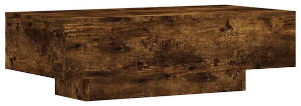 Füstös tölgy színű szerelt fa dohányzóasztal 100x49,5x31 cm