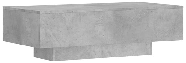 Betonszürke szerelt fa dohányzóasztal 100x49,5x31 cm