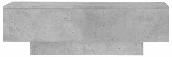 Betonszürke szerelt fa dohányzóasztal 100x49,5x31 cm