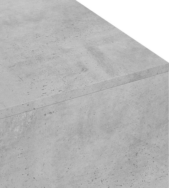 Betonszürke szerelt fa dohányzóasztal 100x49,5x31 cm