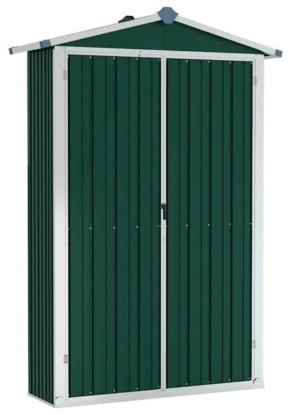 Zöld horganyzott acél kerti fészer 116x45x175 cm