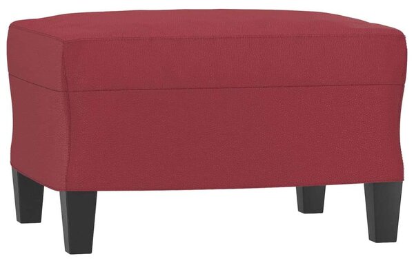VidaXL bordó műbőr kanapéfotel lábtartóval 60 cm
