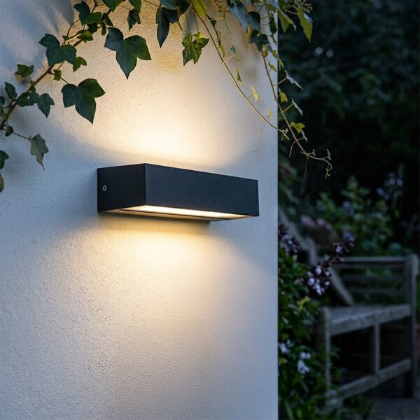 Modern fali lámpa fekete, IP65 LED-del - Steph