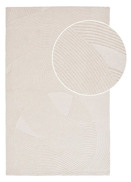 Krémszínű kézi szövésű gyapjú szőnyeg 200x300 cm Pune – House Nordic