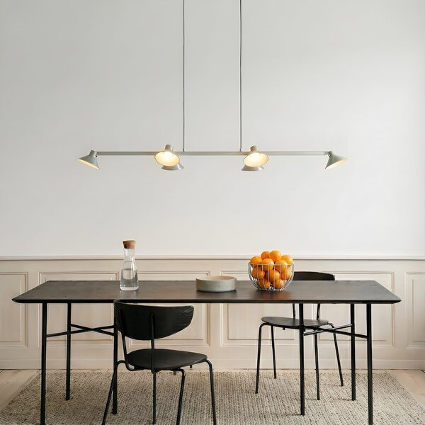Függőlámpa Lucande, Steve, dimmable, Fémes, Étkező, Fém, Modern