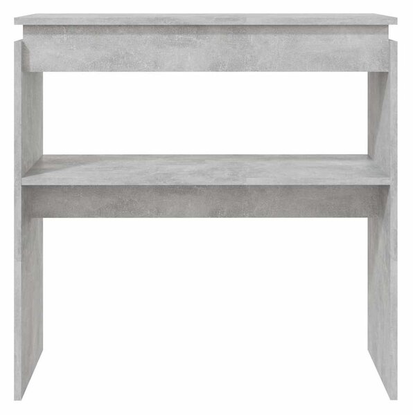 Betonszürke szerelt fa tálalóasztal 80 x 30 x 80 cm