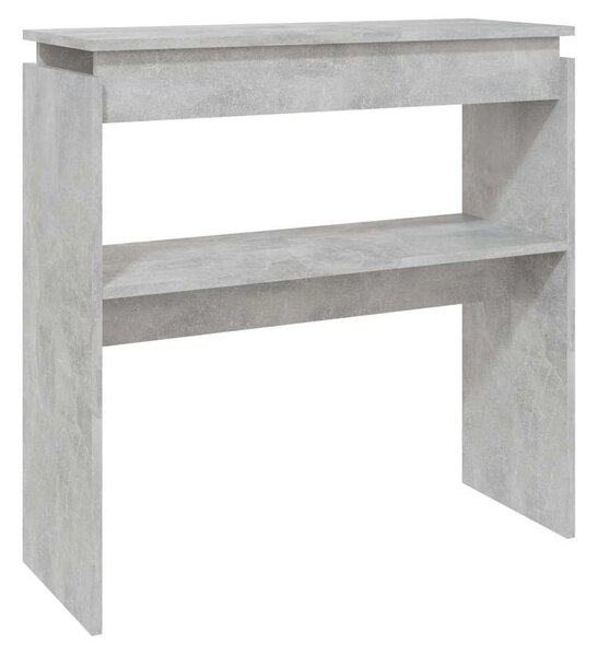 Betonszürke szerelt fa tálalóasztal 80 x 30 x 80 cm