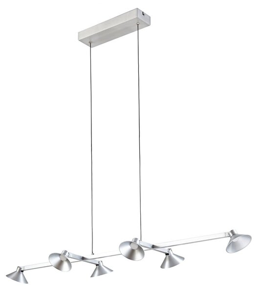 Függőlámpa Lucande, Steve, dimmable, Fémes, Étkező, Fém, Modern