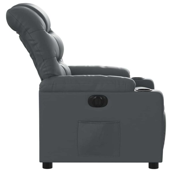 Relax Fotel Elektromos - Szürke Műbőr