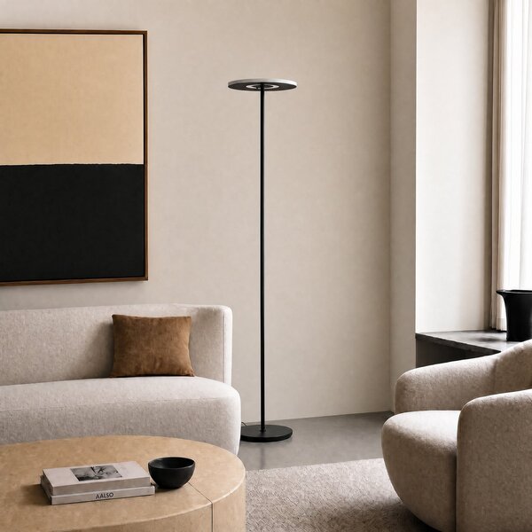 Állólámpa Lucande, Raymond, dimmable, Fémes, Nappali, Fém, Modern