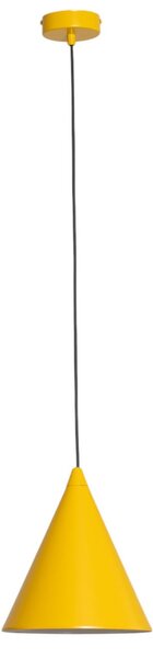 Form lógó lámpa, sárga, fém, Ø 24 cm, kúpos – ALDEX