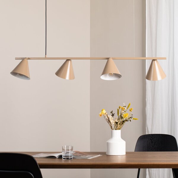 Függőlámpa ALDEX, Hängeleuchte Form 4, dimmable, Bézs, Étkező, Fém, Modern