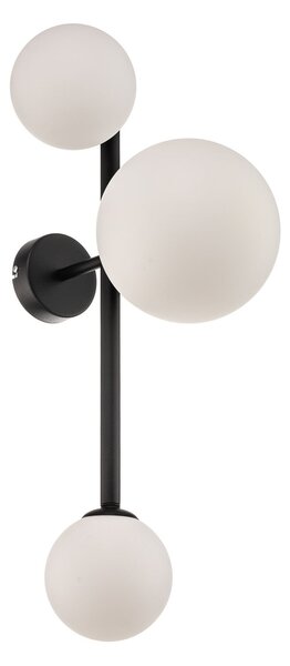 Fali Lámpa ALDEX, Dione, dimmable, Fekete, Nappali, Üveg, Modern